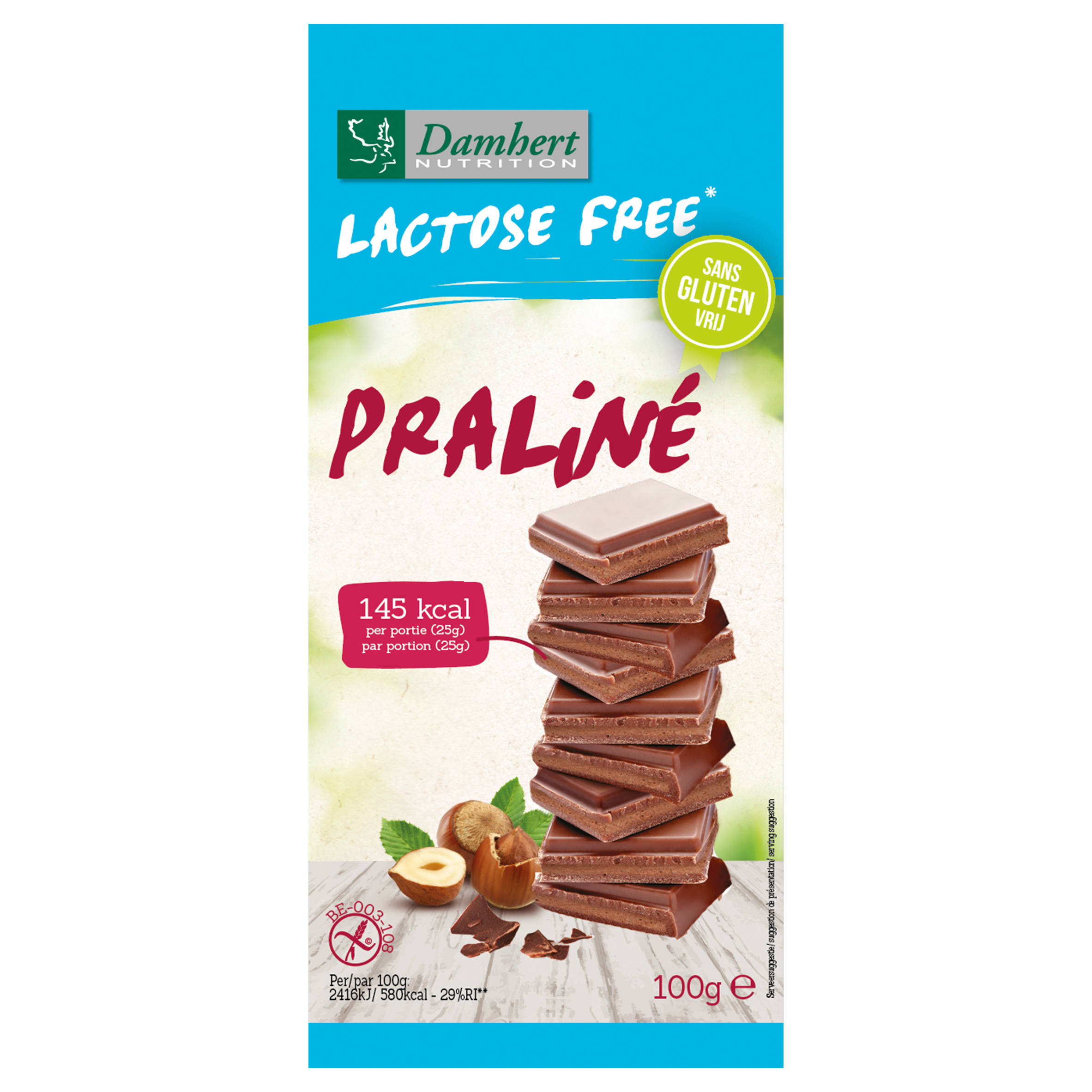 Laktózmentes csokoládé praliné