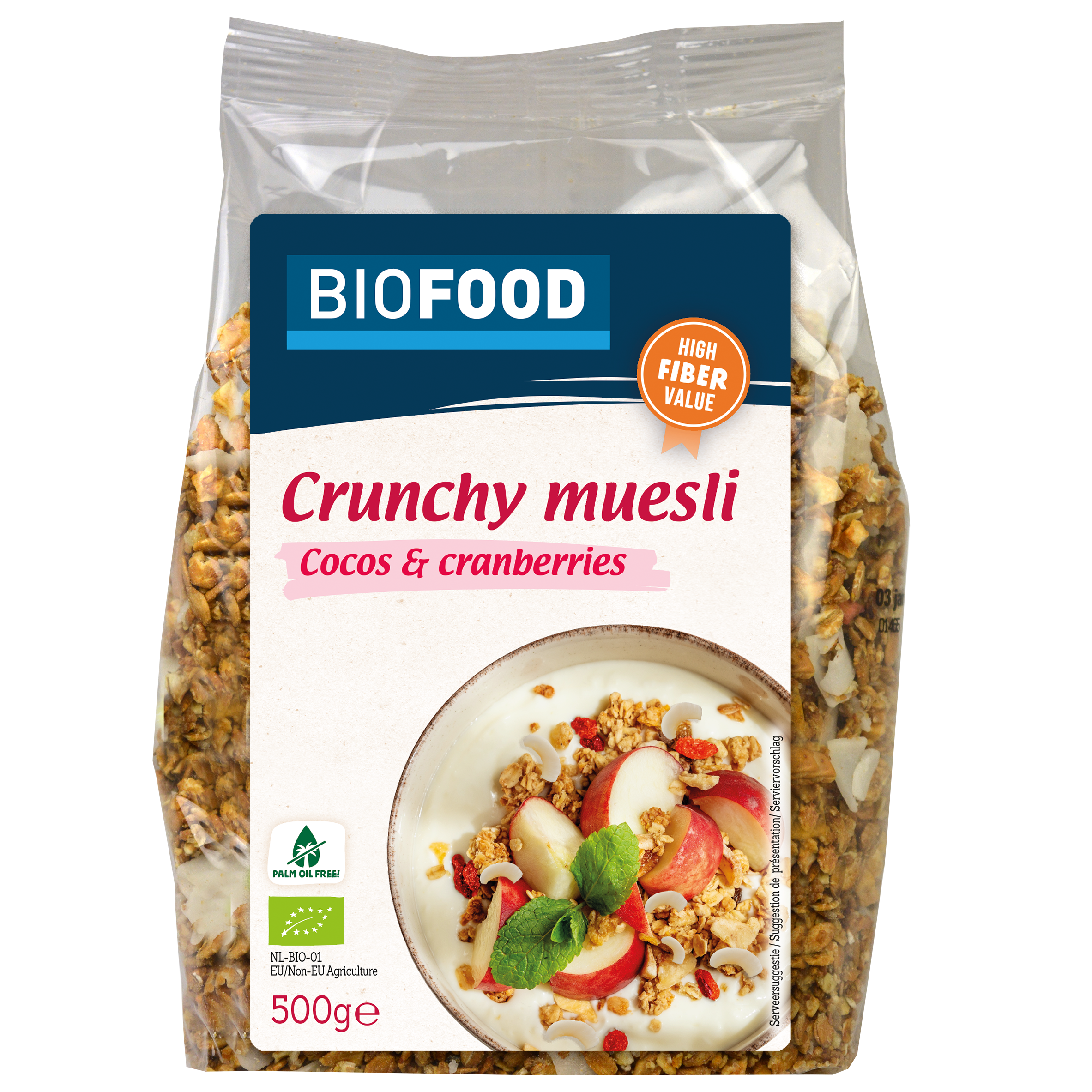 Biofood ropogós müzli kókusz és áfonya BIO