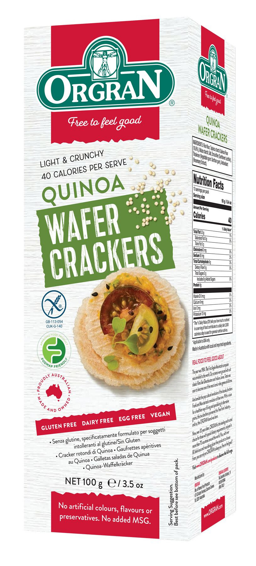 Gluténmentes Többgabonás keksz quinoával - Quinoa Wafer Crackers