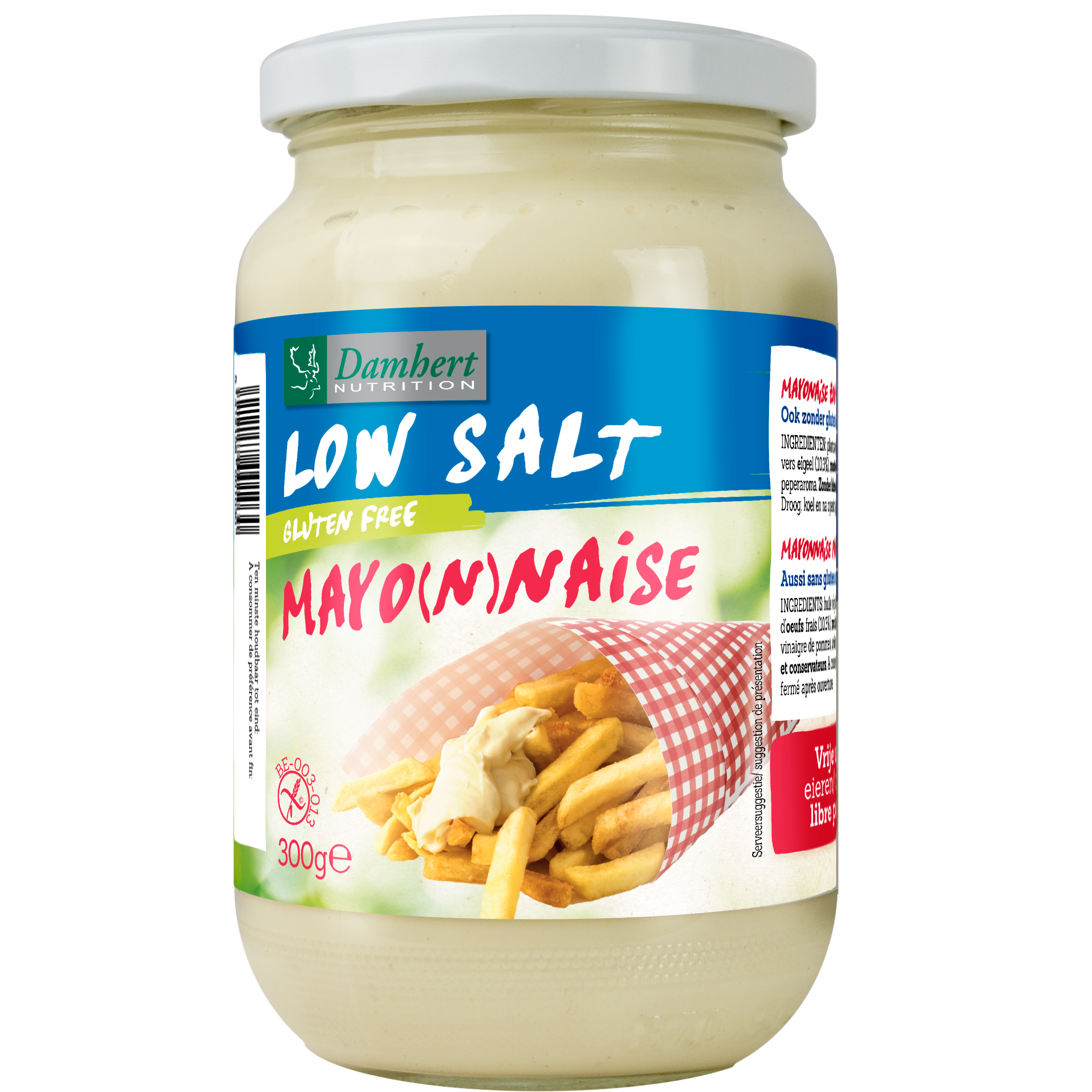 Alacsony sótartalmú majonéz Gluténmentes