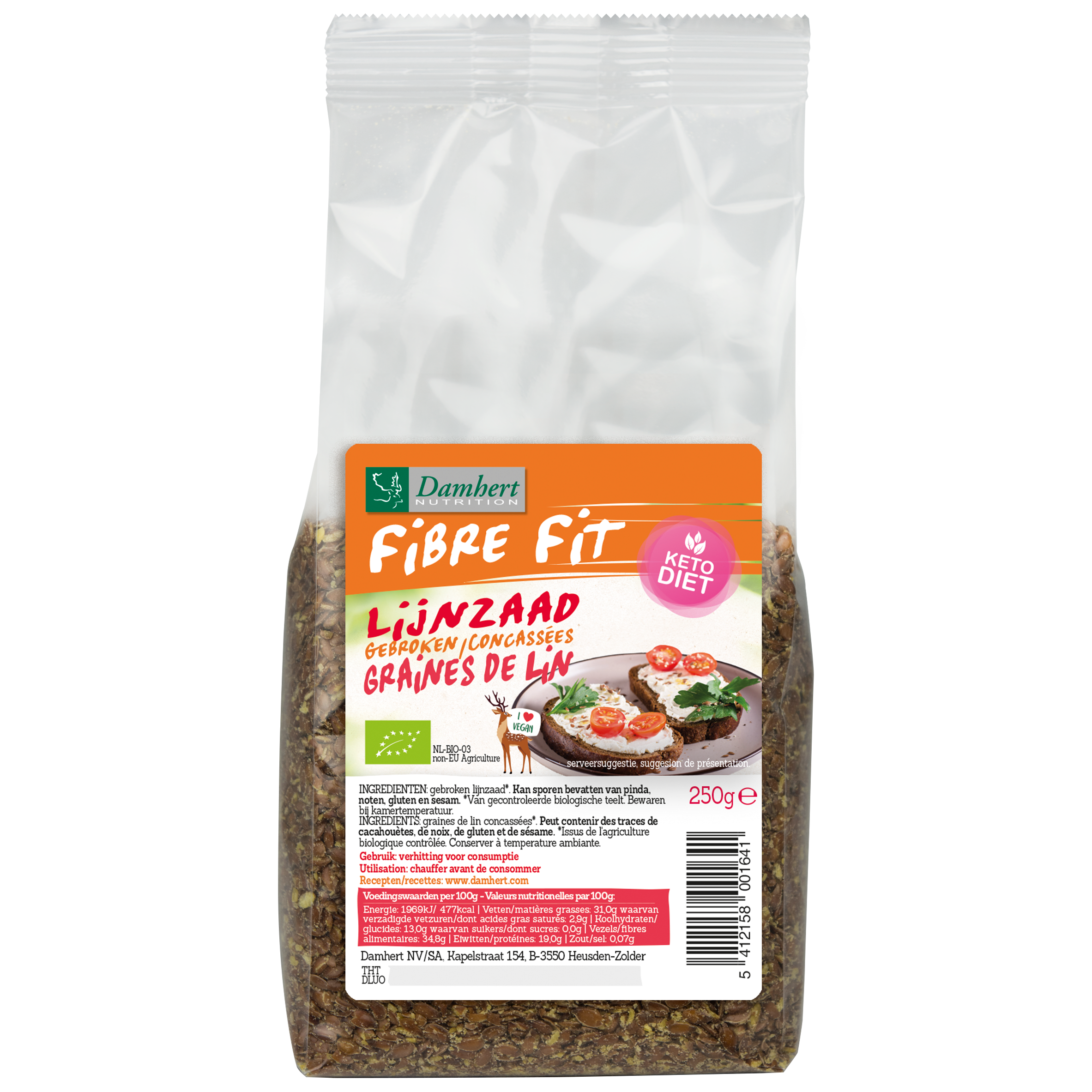 Fibre Fit törött lenmag BIO