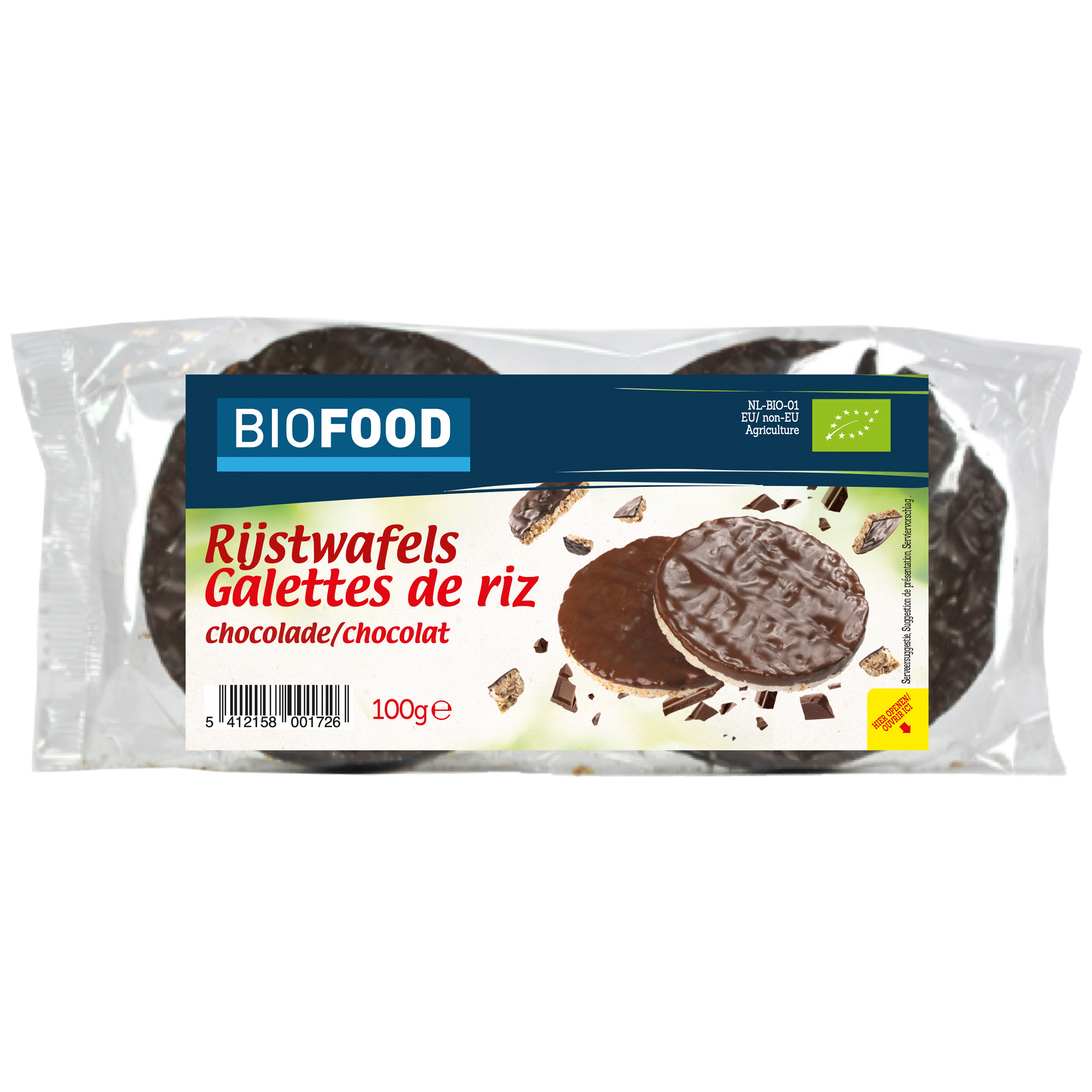 Biofood Rizs sütemény sötét csokoládéval BIO