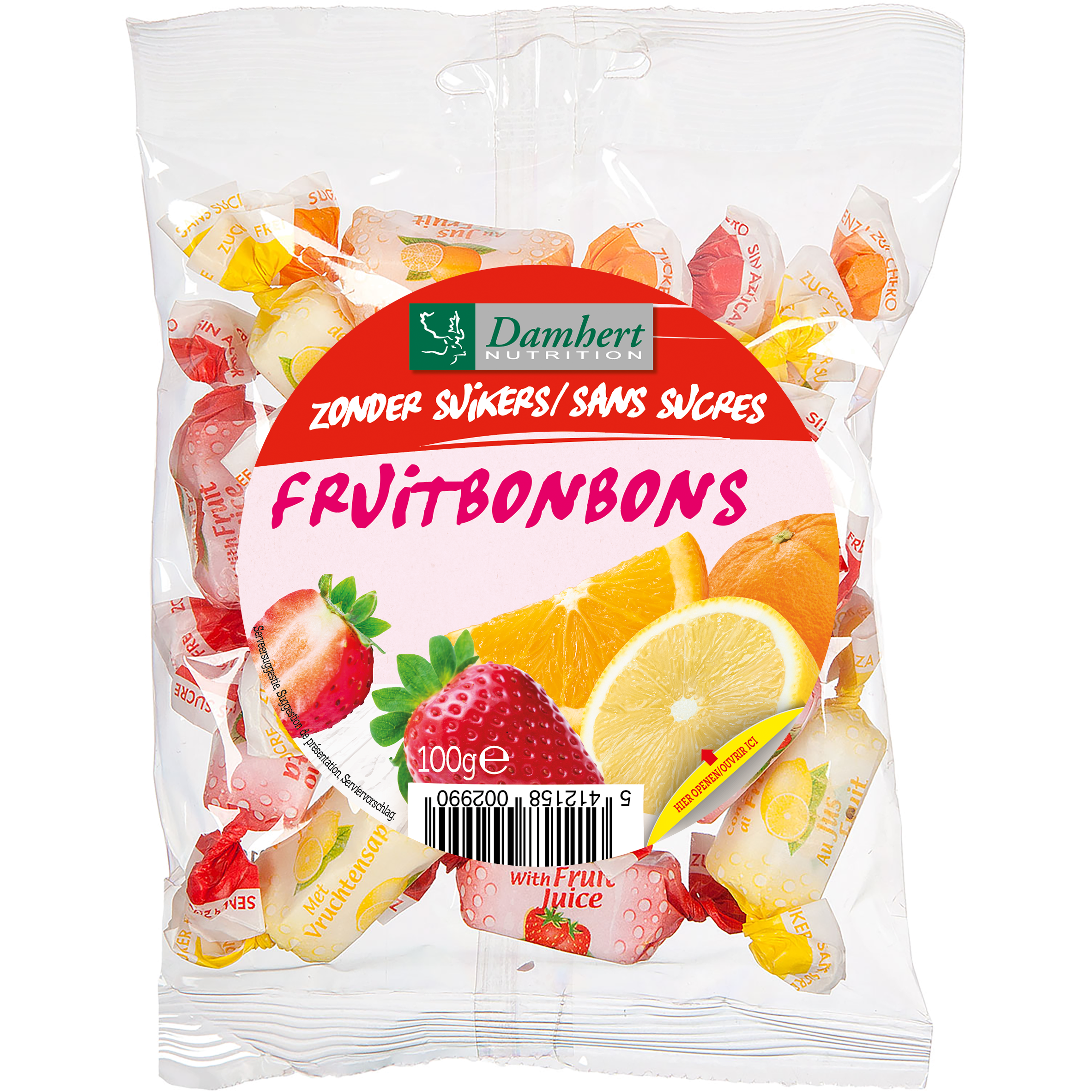 Cukormentes gyümölcsbonbonok