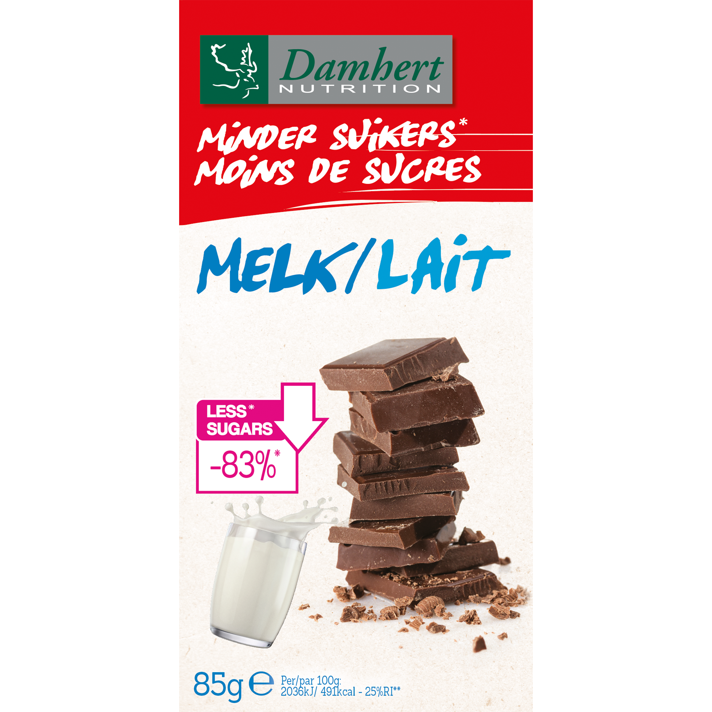 Hozzáadott cukor nélkül készült csokoládé tabletta tejjel