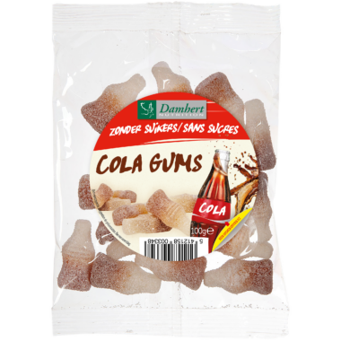 Cukormentes kólás rágógumi