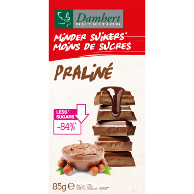 Hozzáadott cukor nélkül Csokoládé tabletta Praliné