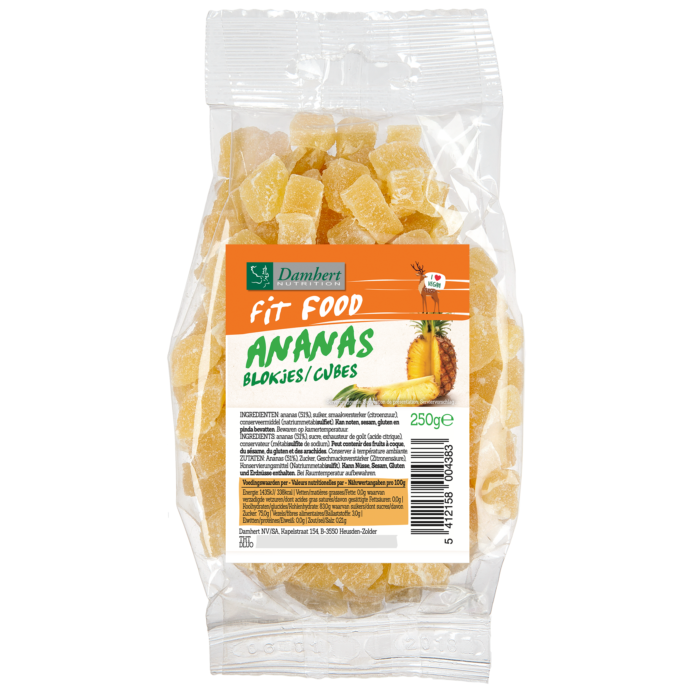 Fit Food Ananász kockák