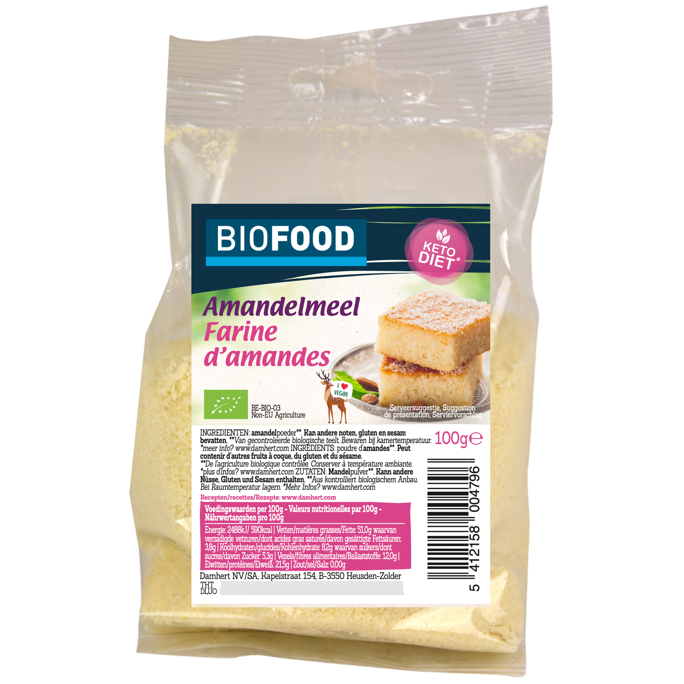Biofood Mandulaliszt BIO