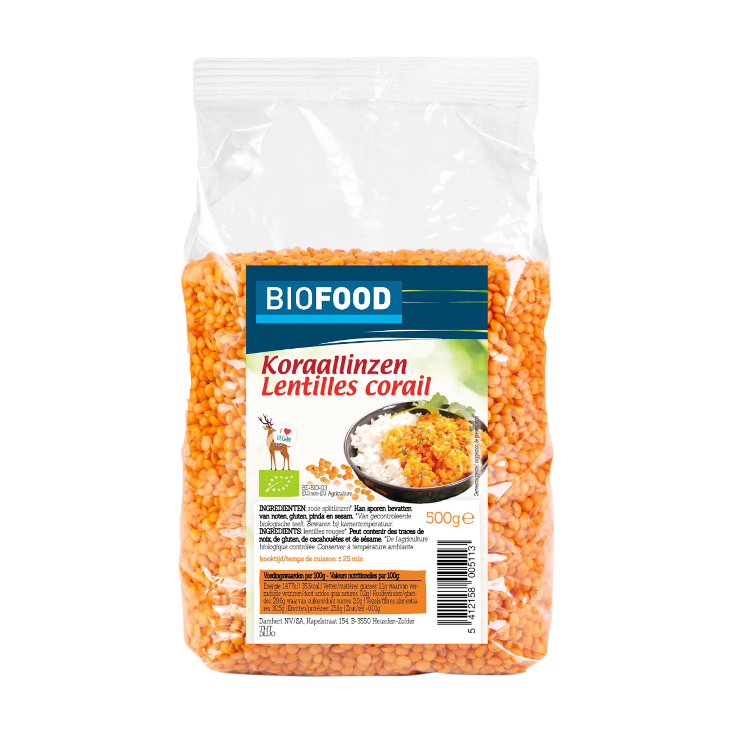 Biofood vörös lencse BIO