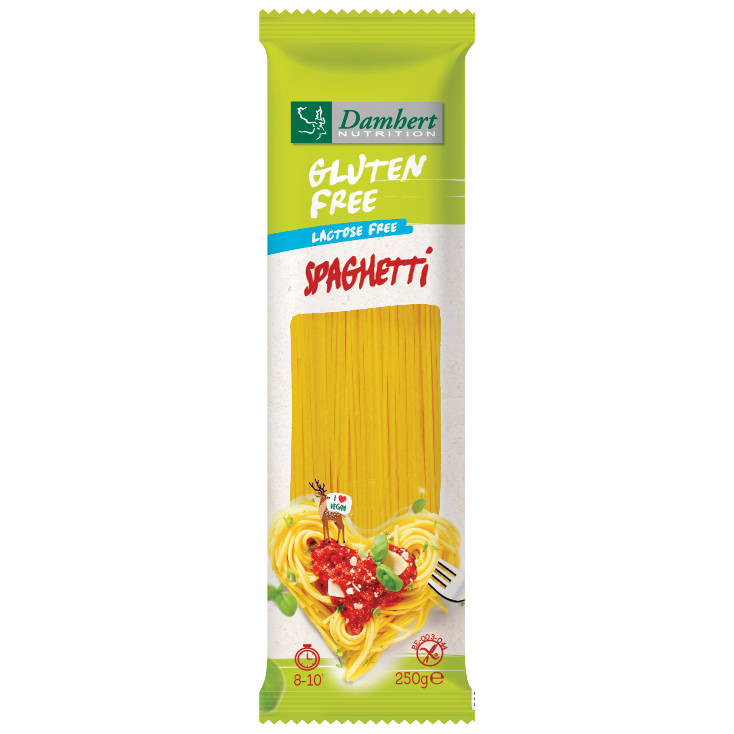 Gluténmentes spagetti Laktózmentes