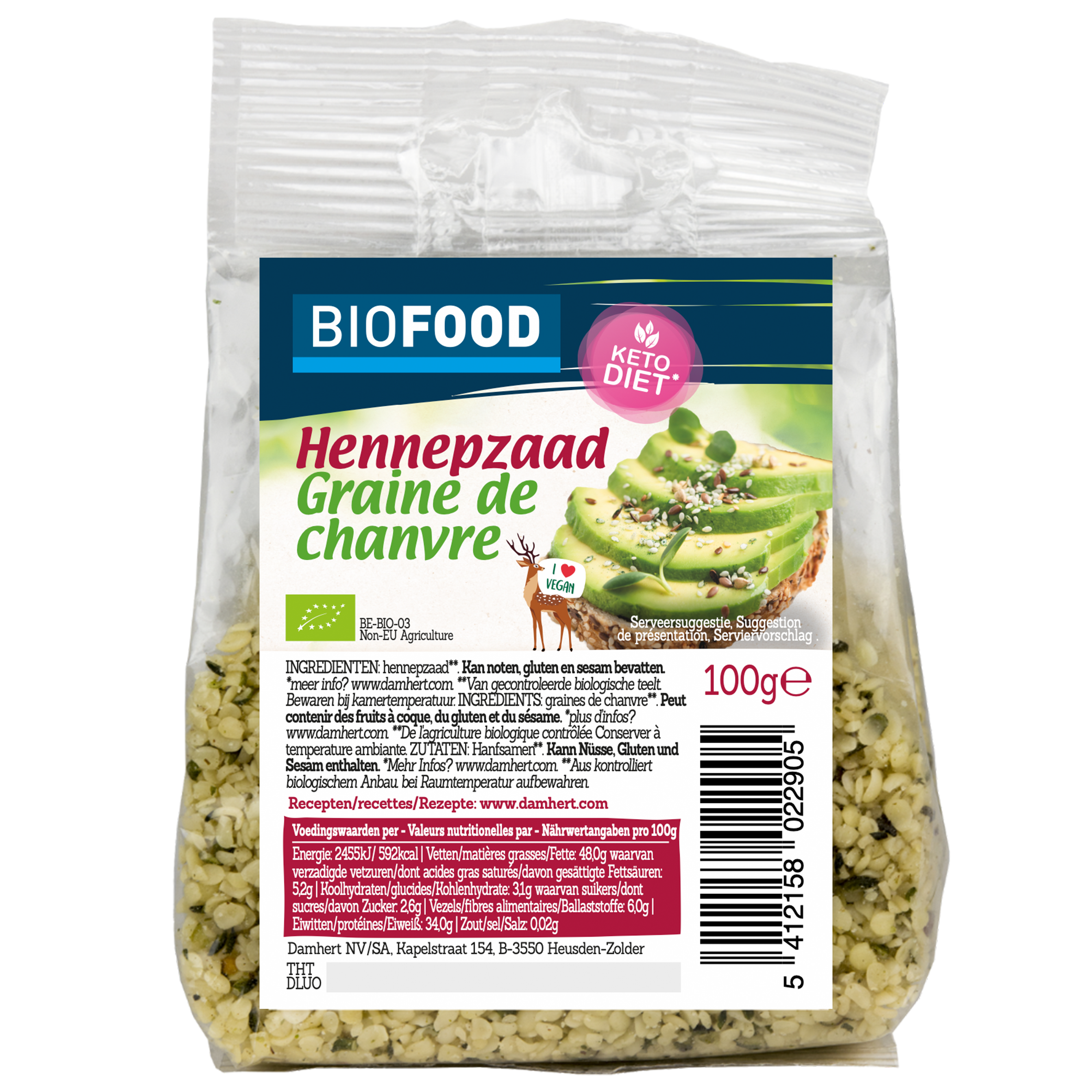 Biofood kendermag BIO