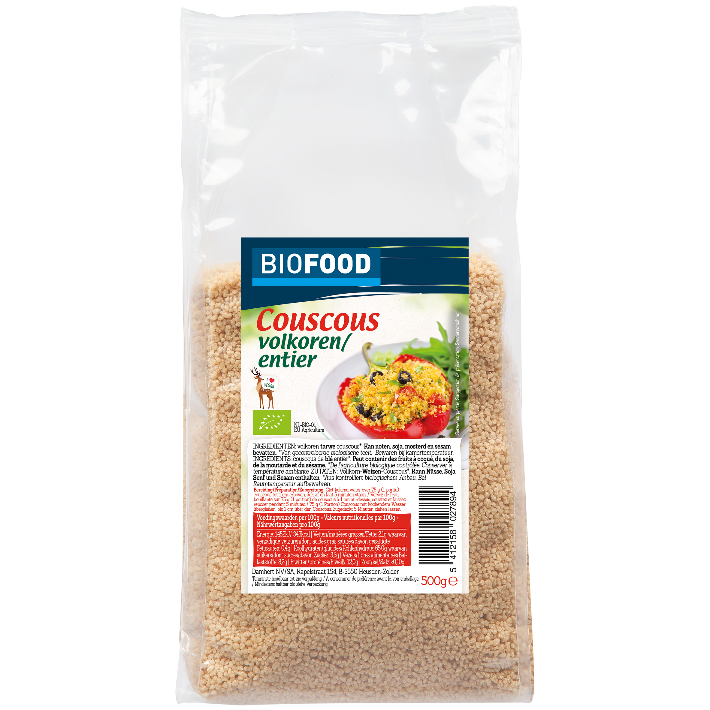 Biofood teljes kiőrlésű kuszkusz BIO