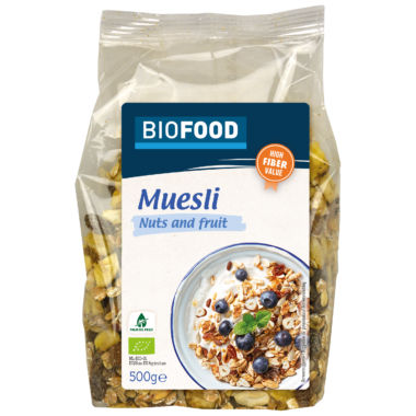 Biofood müzli dió és gyümölcsök BIO