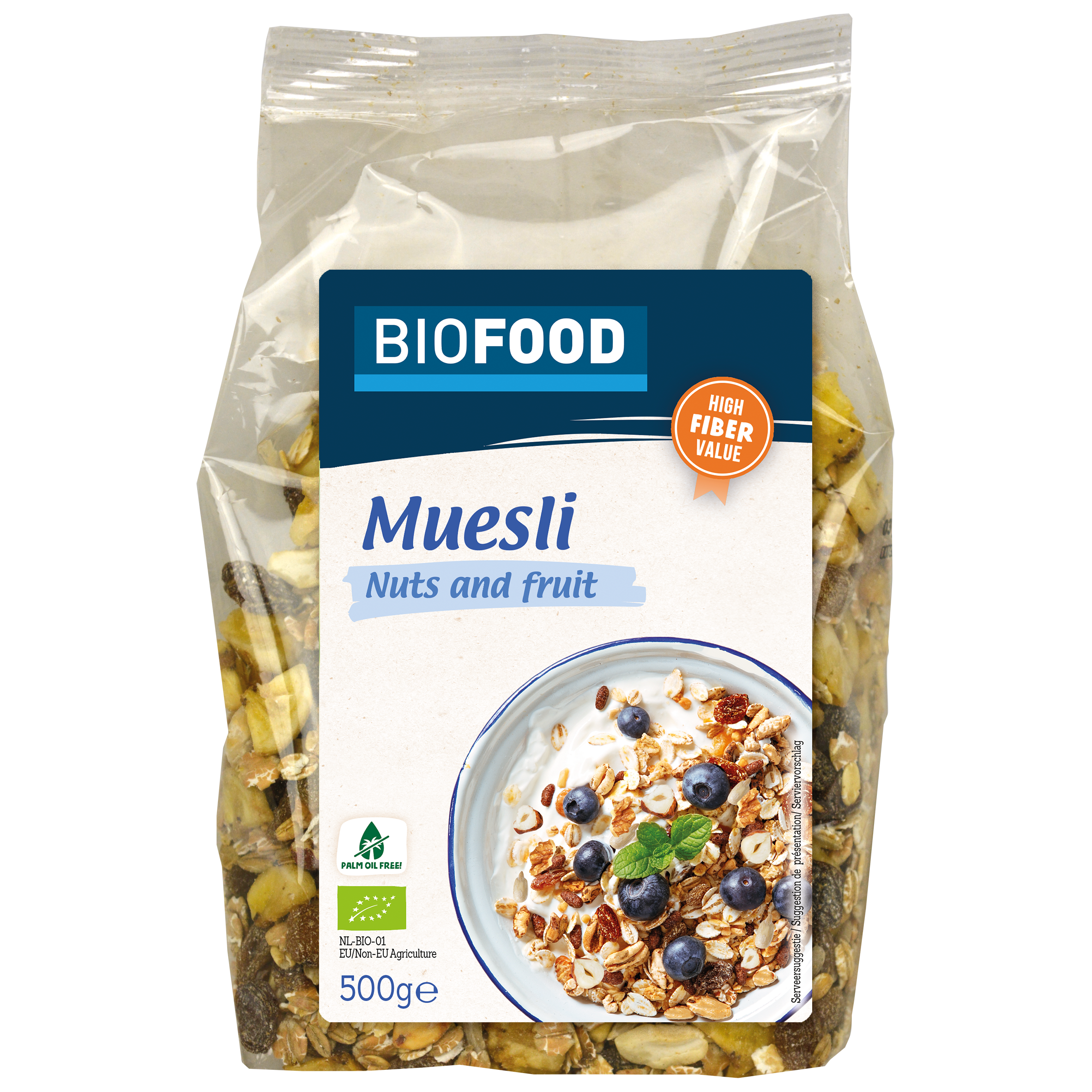 Biofood müzli dió és gyümölcsök BIO
