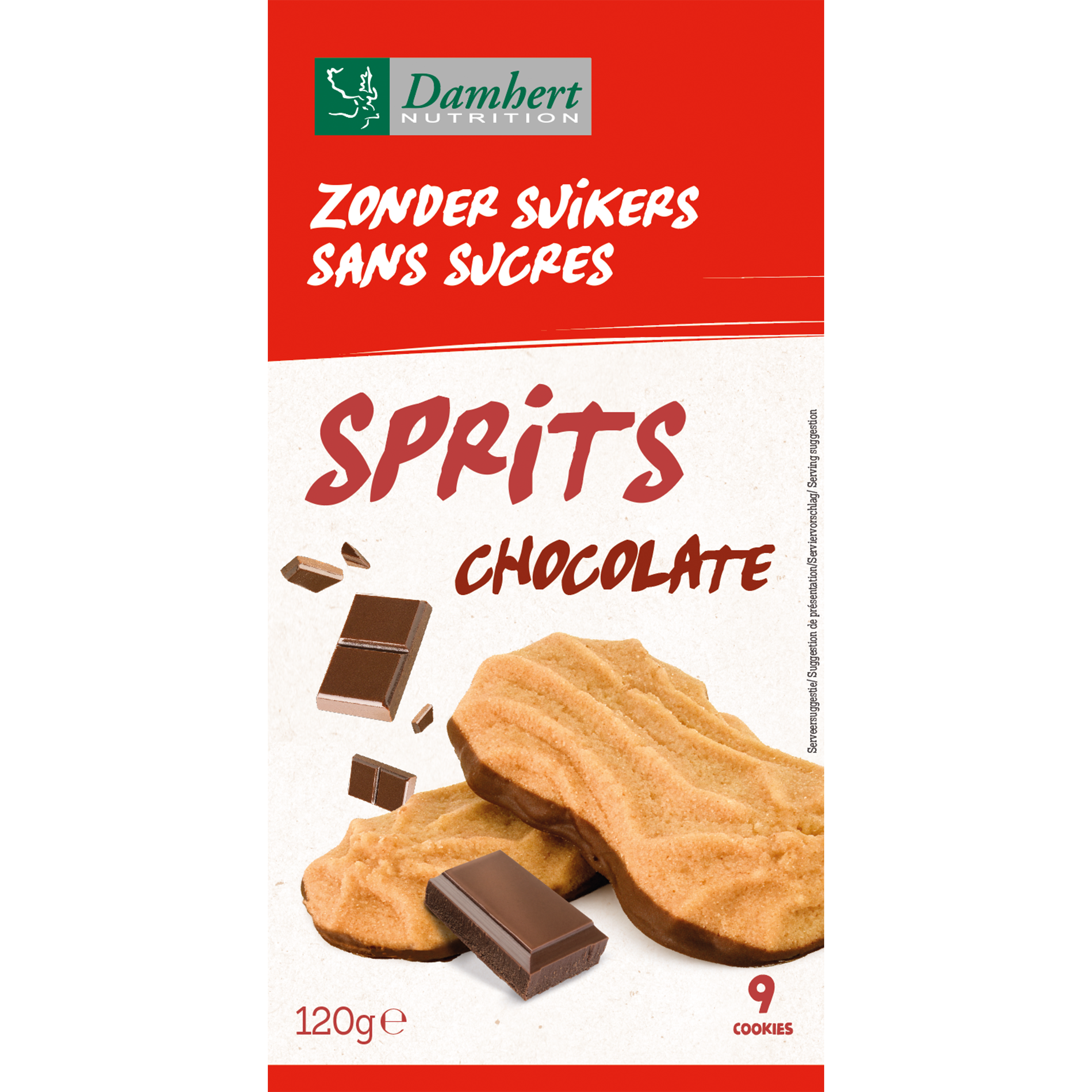 Cukormentes Sprits csokoládé