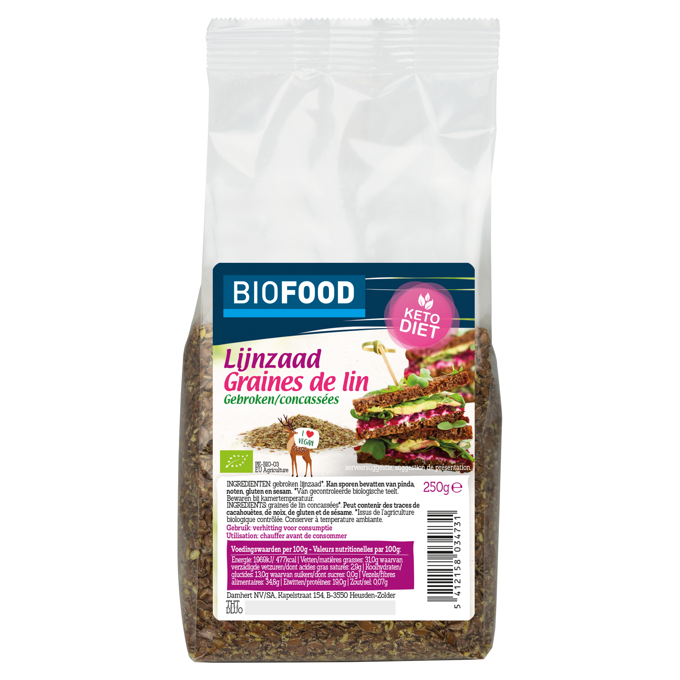 Biofood törött lenmag BIO