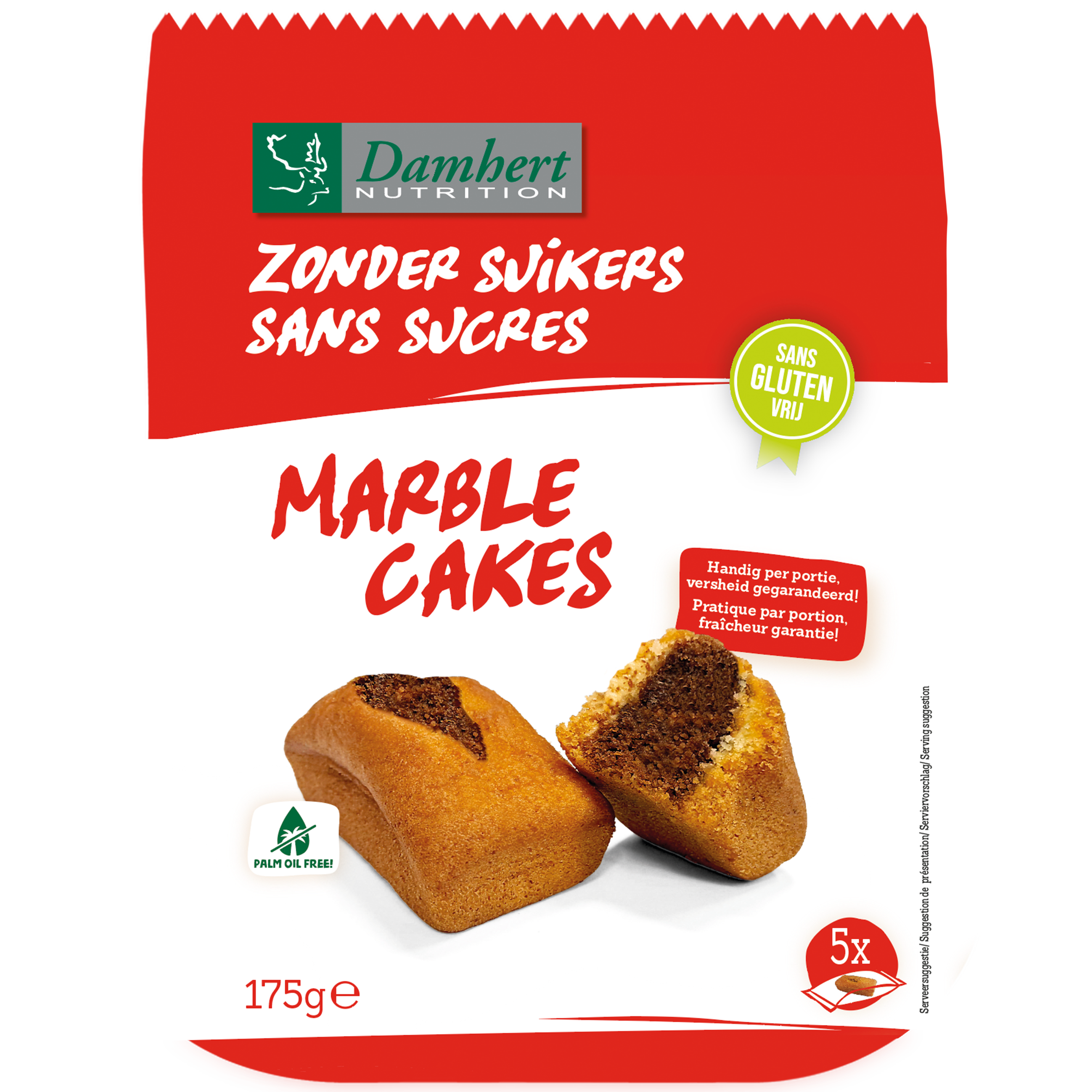 Cukormentes márványos sütemények