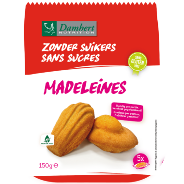 Cukormentes madeleine-ek