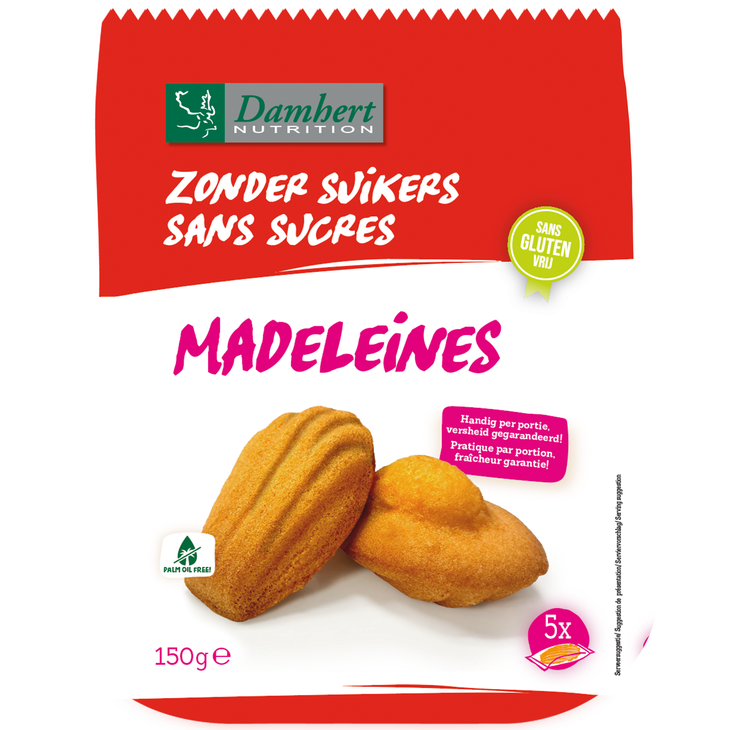 Cukormentes madeleine-ek