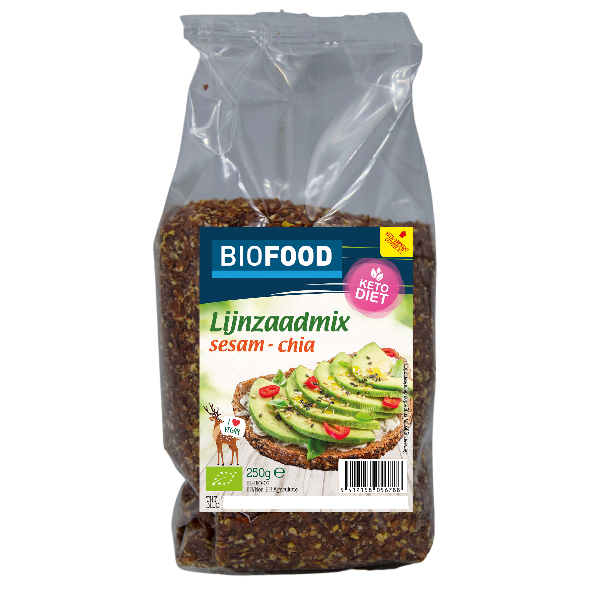 Biofood Lenmag keverék szezám-chia BIO