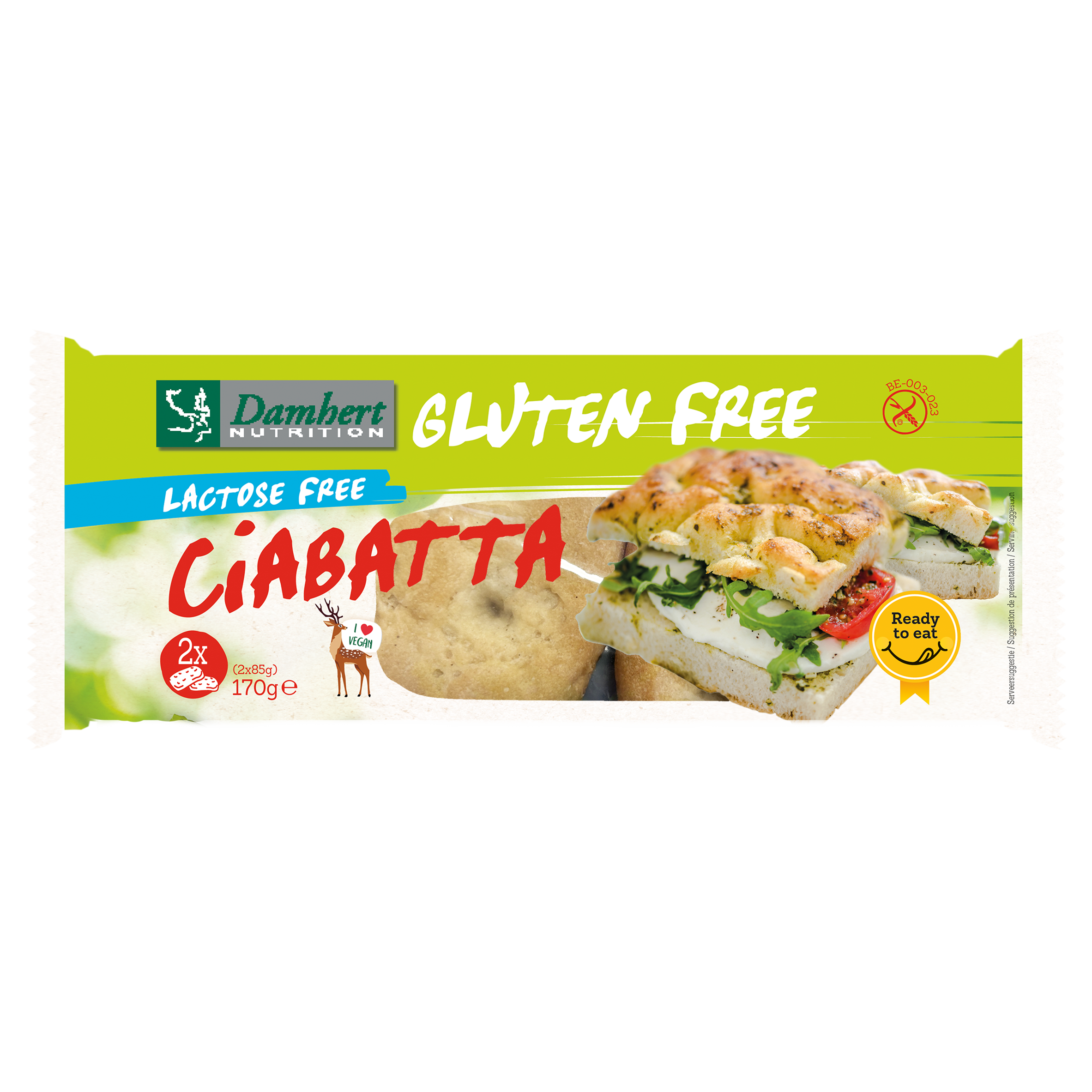 Gluténmentes ciabatta