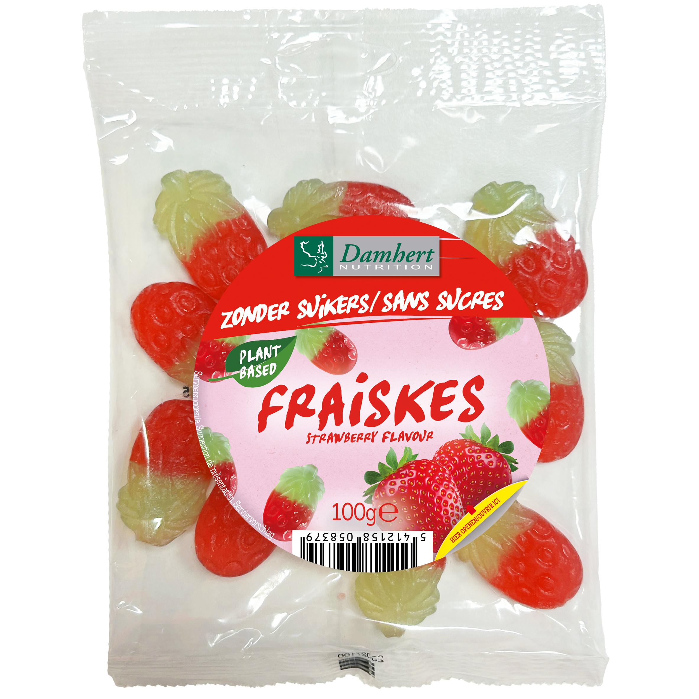Cukormentes Fraiskes eper ízű