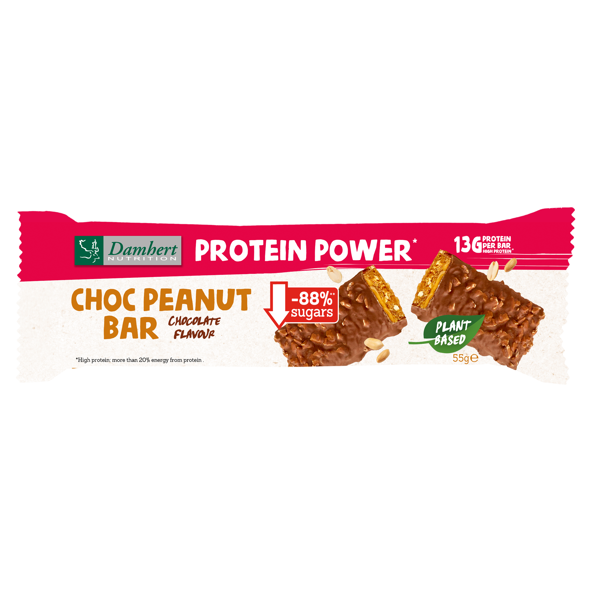 Protein Power csokoládés mogyorós szelet